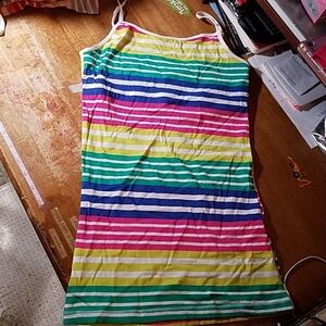 Wishful Park Striped Tank Adj Strap Built in Bra